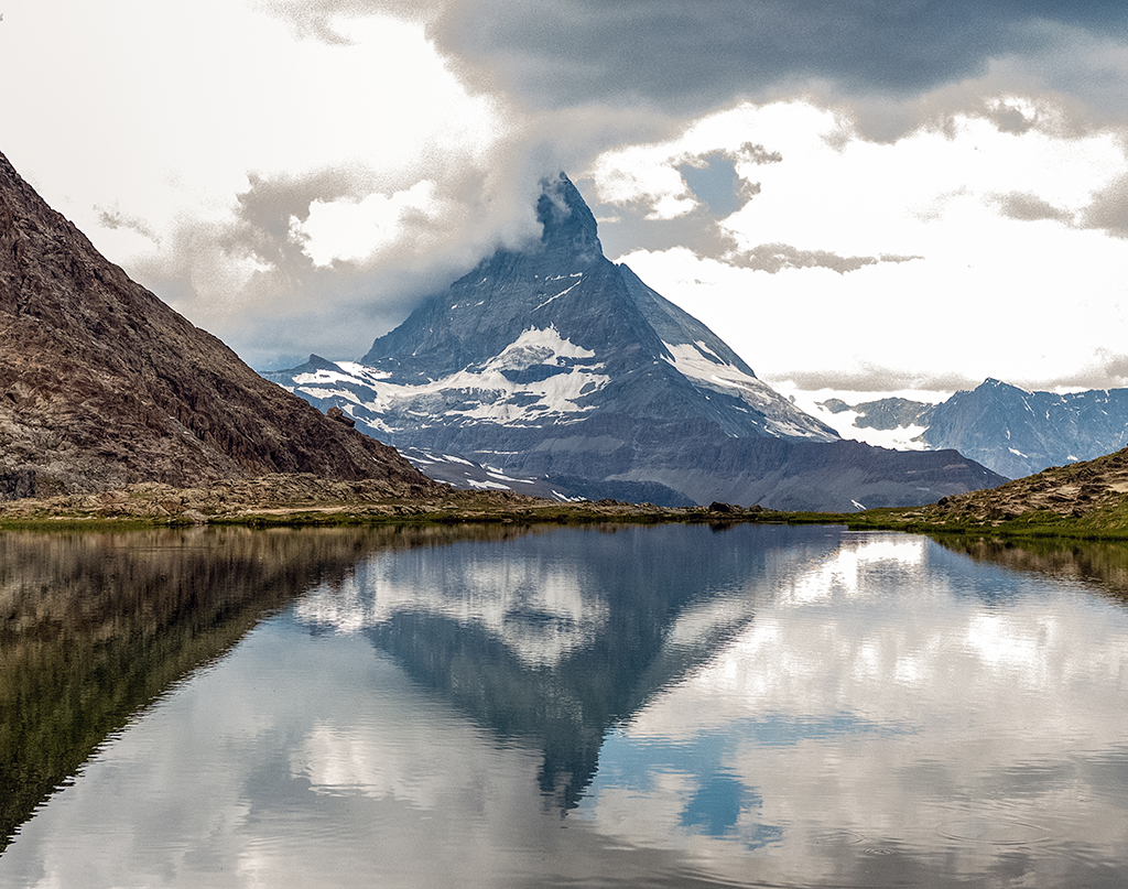 Matterhorn im Riefelsee